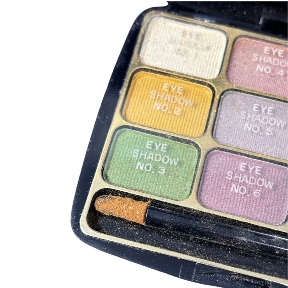Vintage 80s Fmax De Luxe 12 Color Eyeshadow Palette Style 702 New In‎ Box 0.53oz